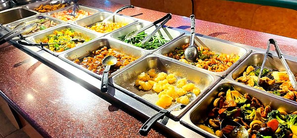 88 Buffet stir-fry vegetables, shrimp, and entrees